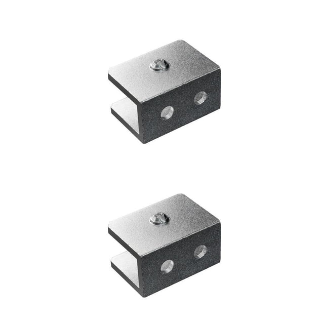 Abrazaderas de vidrio Toystoory 4 Uds. Plata S 6-8 mm Aleación de aluminio