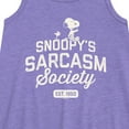 thumbnail image 2 of Peanuts - Snoopy Sarcasm Society - Toddler & Youth Girls A-line Dress, 2 of 5