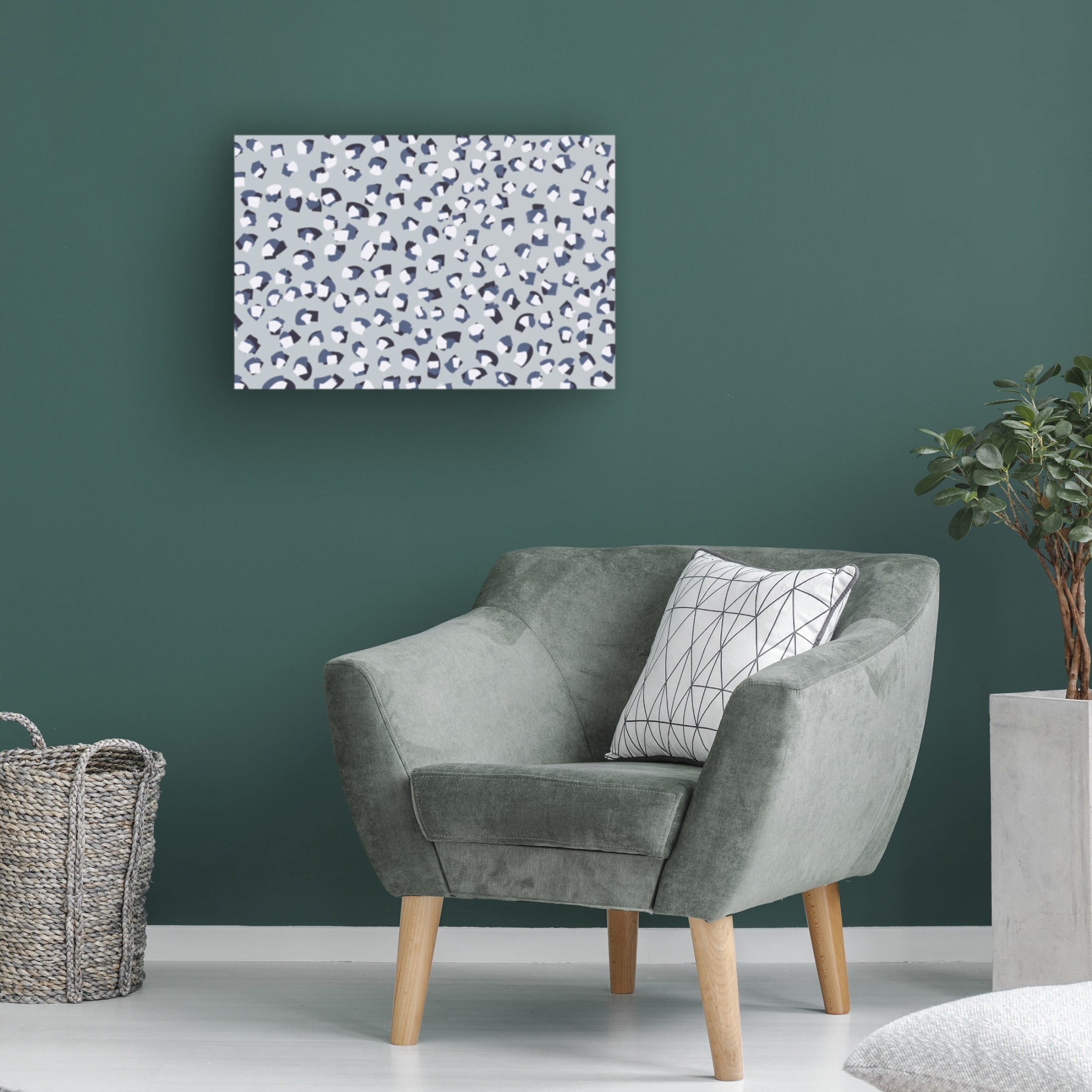 Canvas Wall Art - Treechild 'Moving Strokes Square' Wall Art for Living Room, Bedroom, or Office D?cor by Trademark Fine Art - 32 x 22 Inches