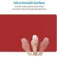 thumbnail image 4 of Red Mouse Pad Extended Large Gaming Mousepad XL Big Long Oversized Desk Mat Stitched Edges 31.5 X 11.8 Inch for Home Office, 4 of 6