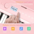 thumbnail image 4 of Piano digital TERENCE V50 de 88 teclas con peso y altavoces de 30 W, color rosa, 4 of 8
