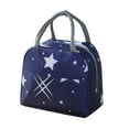 thumbnail image 3 of Huayishang Lunch Box for Women Portable Insulated Lunch Bag Lunch Bag Fast Food Insulated Bag 1Pc D Navy Blue Star, Kitchen Essentials Clearance Sale, 3 of 4