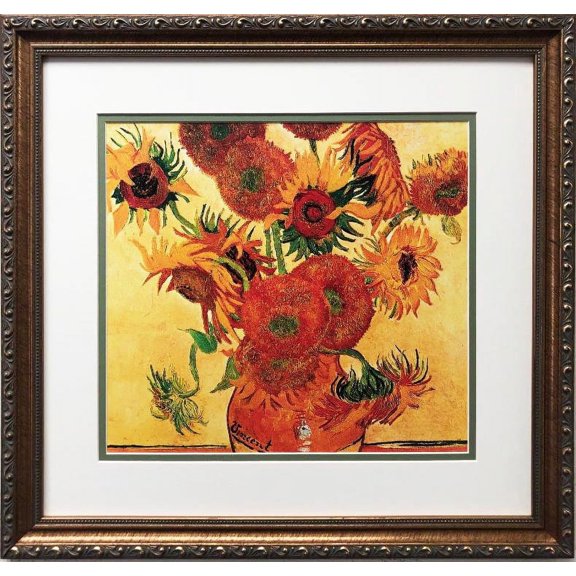 Vincent Van Gogh "Sunflowers" CUSTOM FRAMED ART Generic