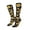 1 Black, variant on Women Crew Soft Moisture-wicking Socks Royal Blue Plaid Sunflower Pattern Design Cotton Socks, One Size fit All