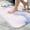 White-632, variant on Ultra Soft Absorbent Bath Mat 20x31.5 Inch Fluid Smoke Aurora Art Style, Dreamy Cloud Print