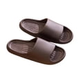thumbnail image 5 of Men's Slippers Slip-on Flat Heel Non-Slip Shower Slides Mens Comfortable Soft Thickened Soled Indoor Outdoor Walking Sandals, 5 of 9