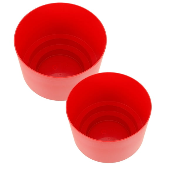 UPOUART Red Plastic Flower Vase Set of 2 for Home Decor, Perfect for Flower Arrangements and Decorative Plants
