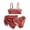 Z-Red66, variant on CAIVO Toddler Girls Swimsuit Swimwear Cute Three Piece Bikini Sets Kids Square Neck Spaghetti Strap Top With Shorts And Coverup Skirt Beach Summer Pool Party Bathing Suit