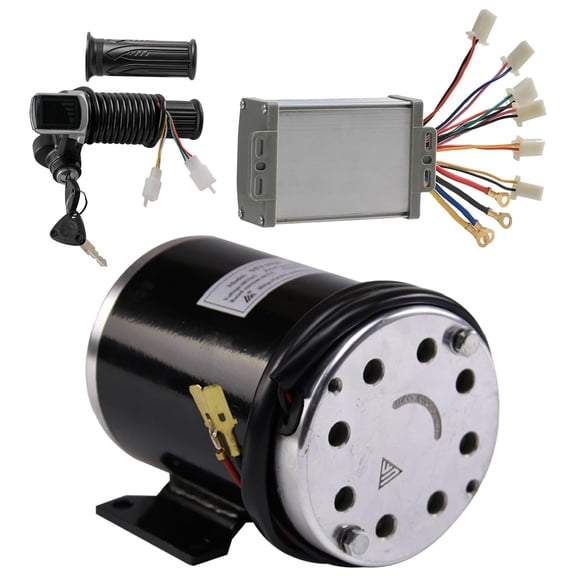 Scooter DC 48V 1000W Motor T8F 11T with Brushed Motor Speed Controller & Handlebar Hand Grips for Razor Go Kart ATV UTV Drift Trike Quad Buggy 4 Wheeler Tricycle Offroad Motorcycle