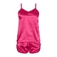 thumbnail image 4 of Conjunto de pijama sexy de seda para mujer: camisola y pantalones cortos de satén, tirantes finos en V, ropa de dormir tipo lencería para todas las estaciones, 4 of 5