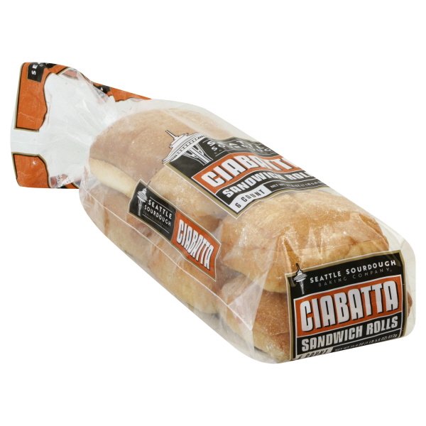 United States Bakery Seattle International Sandwich Rolls, 6 ea