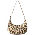 thumbnail image 1 of Sac Ravioli Mignon à Imprimé Guépard pour Femmes, Sac Bandoulière Motif Léopard avec Sangle Ajustable, Sac à Main en Nylon Élégant pour Magasinage, Randonnée Ou Activités de Plein Air, 1 of 5