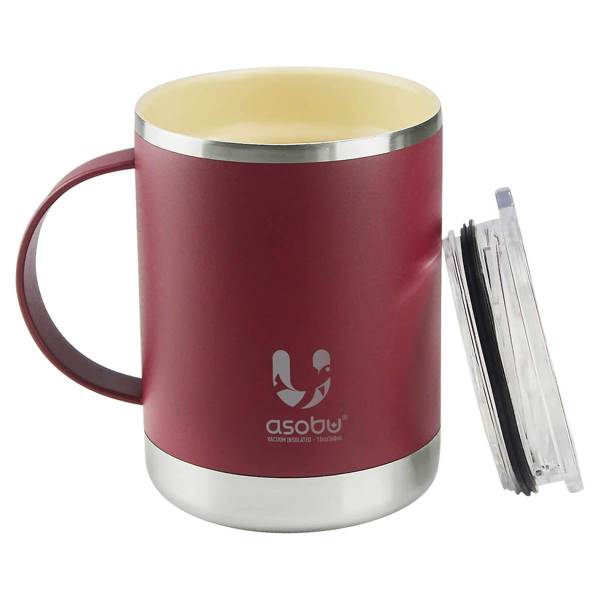 stainless steel mug with ceramic interior