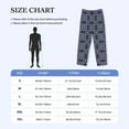 thumbnail image 4 of Gukieu Geometry Flower Print Men's Home Trousers, Elastic Drawstring Home Pajamas Clothing Suitable for Adult Men-Medium, 4 of 6