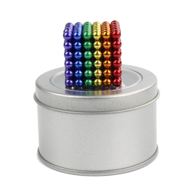 Juego De Bolas Magneticas 216 Piezas 5mm ilios innova Arcoiris