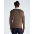 thumbnail image 3 of Free Assembly Men's V-Neck Sweater with Long Sleeves, Midweight, Sizes XS-3XLT, 3 of 6