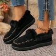 thumbnail image 2 of YLYL Women's Orthopedic Loafers Warm Fur Lined Round Toe Fashion Casual Winter Indoor Outdoor Shoes, 2 of 9