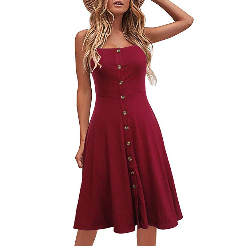 a line cotton women's dresses