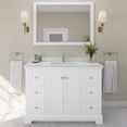 thumbnail image 2 of Wyndham Collection Light Vein Wood Single Bathroom Vanity in White/Chrome, 2 of 6