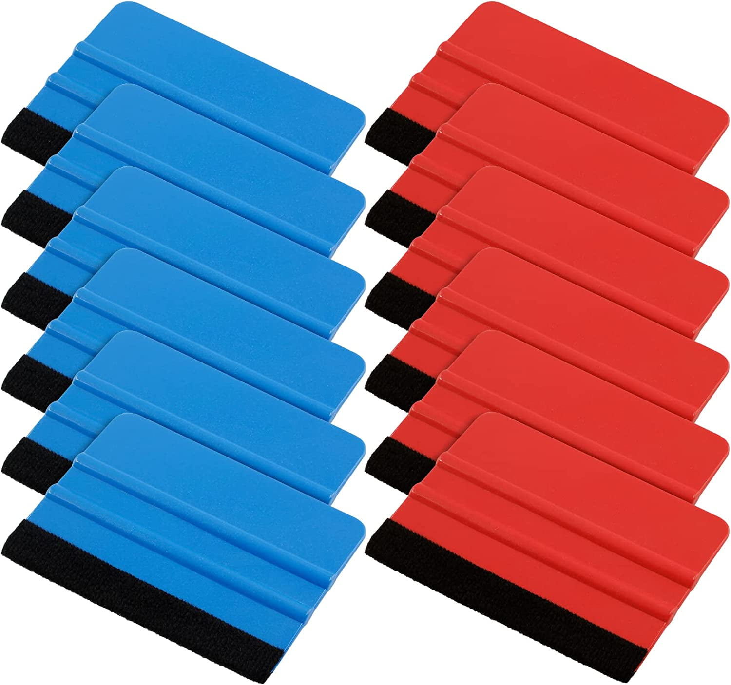 4 Inch Plastic Felt Edge Squeegee Tool Vinyl Squeegee for Window Tint