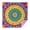 Colorful Tie Dye, variant on Colorful Tie Dye Petal Mandala Pattern Square Tablecloth,Waterproof Square Table Cover,Wipeable Spillproof Washable Table Cover for Home Kitchen Party Decor 42"X42"(107x107cm)