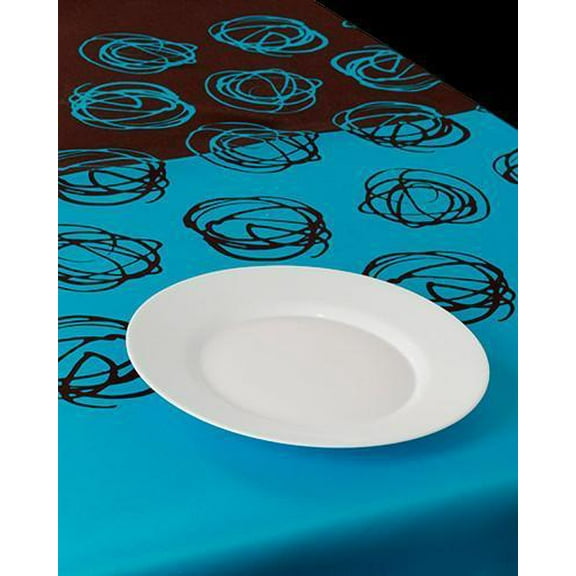 Blue Nid 100% Polyester, Stain Resistant Tablecloth 94 x 59 inch