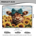 thumbnail image 7 of COEQINE SUV Trunk Liner for Dogs, Durable Scratch-proof Rear Cargo Mat Suitable for Most Car Models, Easy to Clean Auto Interior Accessories, Highland Cow Bow Sunflower, 7 of 7