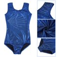 thumbnail image 3 of Traje de gimnasia de ballet para niños Ropa de baile Azul oscuro 11-12Y, 3 of 8