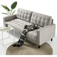 thumbnail image 1 of Zinus Benton Traditional Modern 3-Seater Upholstered Sofa Couch, Soft Grey, 1 of 10