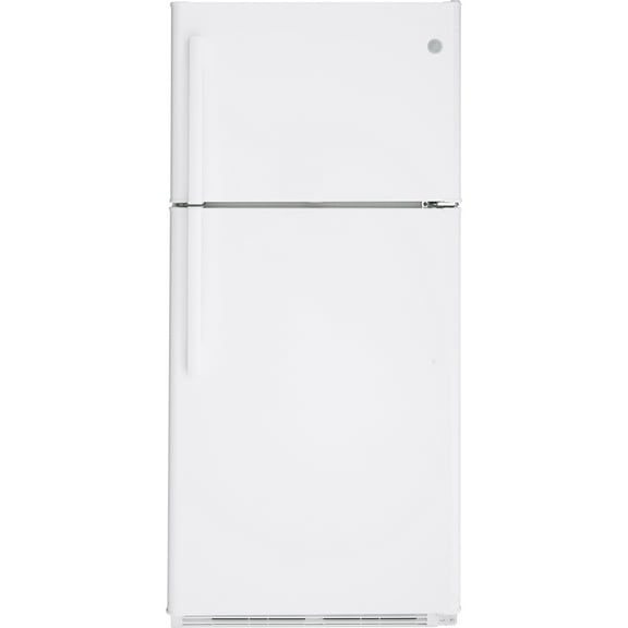 GE® Energy Star 18 Cu. Ft. Top-Freezer Refrigerator White - GTE18FTLKWW