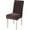 Brown, variant on Velvet Dining Chair Covers Set of 2 4 6 8 Stretch Thick Parson Chair Slipcovers Soft Chair Protector Covers Slipcover Chair Covers for Hotel Ceremony -Navy Blue-4 PCS