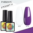 thumbnail image 1 of Parkson Matt Top Coat Gel Kit de esmalte de uñas Matt Top Base Coat UV LED Nail Art Manicure Polish Primer Soak Off Suface Nail Gel Set Tan Jianjun  unisex, 1 of 2