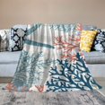 thumbnail image 2 of Orinice Starfish Coral Sea Fan Warm Lightweight Blanket Soft Fleece Blankets All Seasons Decorative Throw Blanket 40x50in, 2 of 6