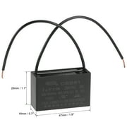 Uxcell 8uF 250V AC 2 أسلاك CBB61 كاباكيتورات مروحة السقف 2 Pack
