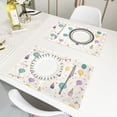 thumbnail image 6 of Party Theme Decoration Reversible Placemat Set of 4 Non Slip Coffee Mats 18x12 Inch for Dining, Kitchen, Coffee, 6 of 9