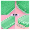 thumbnail image 6 of Djunllk Pencil Case - Bright Color Rigid Plastic Pencil Box with Clear Separate Snap-On Lid, Stackable Pen Case Storage Box Art Craft Marker Organizer, 6 of 9