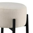 thumbnail image 2 of Barstool with Fabric Seat and Tubular Legs Set of 2 Beige and Black - Saltoro Sherpi, 2 of 5