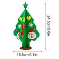 thumbnail image 4 of 2025 New Kids Felt Christmas Tree Kit, Home Xmas Party Decoration Gifts Felt Craft Kits with Handmade Ornaments DIY Felt Christmas Tree for Babies, Kids and Toddlers, 4 of 5