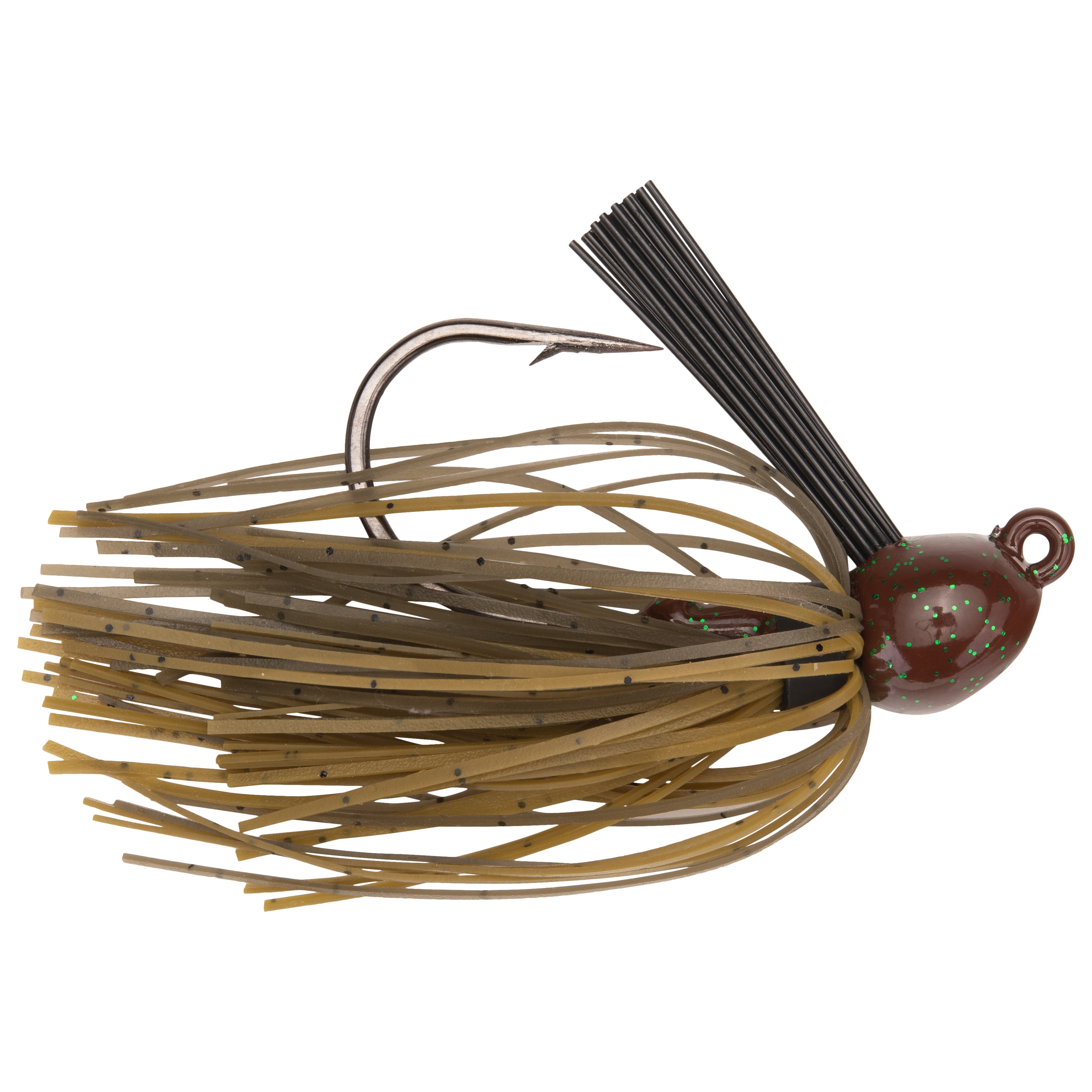 (3 pack) Strike King Bitsy Flip Jig 1/4oz Green Crawfish Bass Jig