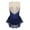 A Navy_Blue, variant on iiniim Girls Shiny Rhinestone Sleeveless Splice Ice Skating Skirt Gymnastic Leotard Dress