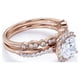 thumbnail image 4 of JeenMata Anillo Art Déco de Moissanita de Talla Cojín de 1,75 Quilates Engastado para Bodas en Oro Rosa de 18 K sobre Plata, 4 of 8