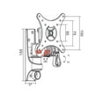 thumbnail image 4 of Support de Moniteur d'Ordinateur Industriel pour Écran LCD TV Angle Réglable Rotatif, WLB273, Capacité de Charge 15KG, 4 of 8