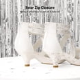 thumbnail image 4 of Sandalias SWEETY-2 para Niñas DREAM PAIRS con Tacón de 4.5 cm Blanco Talla 1, 4 of 5