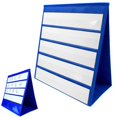 thumbnail image 2 of Schedule pocket chart for classroom, Self‑Standing Tabletop Desktop Pocket Chart, Double Sided Desktop Pocket Chart with Bonus 20 Dry Erase Cards for Classroom Home Office,A,43*33, 2 of 6