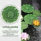thumbnail image 2 of Pack Of 9 Artificial Floating Foam Lotus Leaves Water Lily Pads Ornaments Green | Perfect Compatible Patio Koi Fish Pond Pool Aquarium Home Garden Wed, 2 of 5