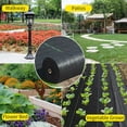 thumbnail image 3 of Weed Barrier Landscape Fabric Heavy Duty Garden Fabric Weed Barrier Black Mulch for Landscaping, Weed Blocker Fabric Garden Bed Cover, 3 of 9