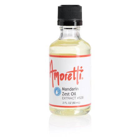 Amoretti - Mandarin Zest Oil Extract Oil Soluble 2 oz - Highly Concentrated & Perfect For Pastry or Savory applications  Preservative Free  Vegan  Kosher Pareve  TTB Approved  Non-GMO