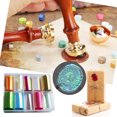 thumbnail image 4 of Peggybuy 10 Rolls/box Handmade Aurora Paper Colorful Crystal Seal Sticker Making Material, 4 of 9