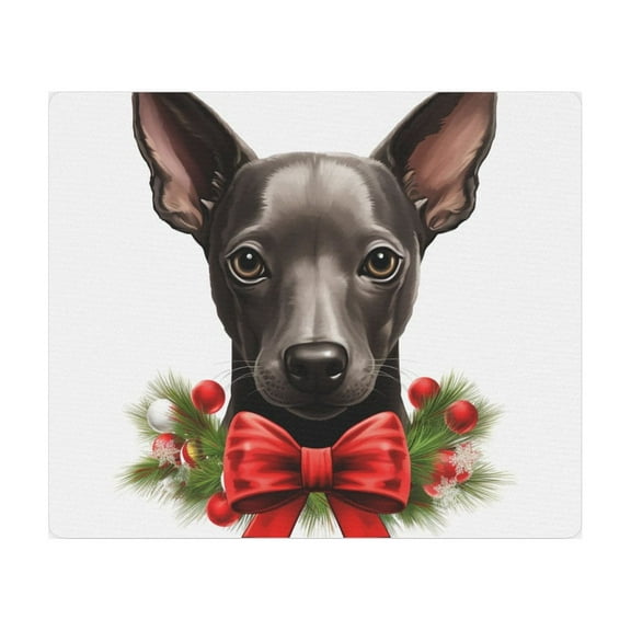DistinctInk Mouse Pad - 1/4" Foam Rubber - Xoloitzcuintli Puppy Drawing