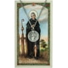 Pewter Saint St Peregrine Medal with Laminated Holy Card, 3/4 Inch